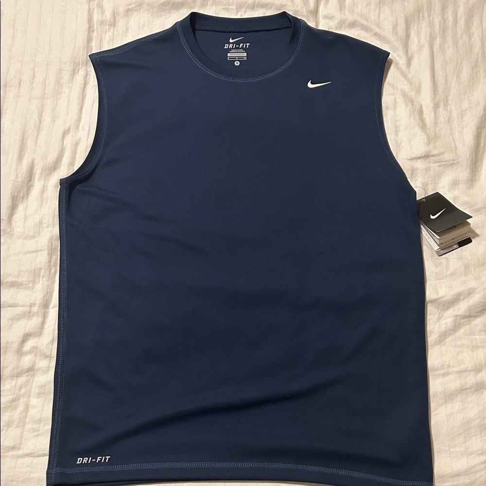 Nike Men's Navy Dri-FIT Tank Top